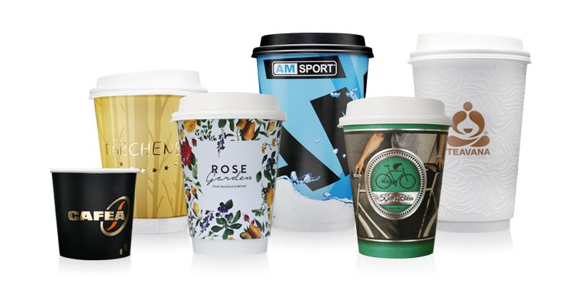 Printed paper cups with your custom design